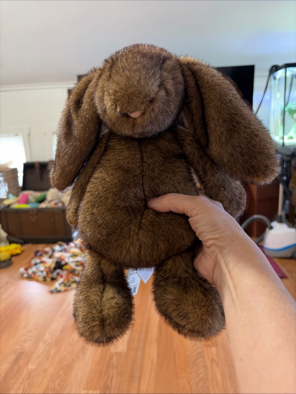 Jellycat Brown Plush Lop Bunny Small Pet Comfort Toy